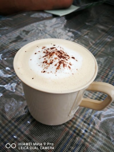 คาปูชิโน่ร้อน