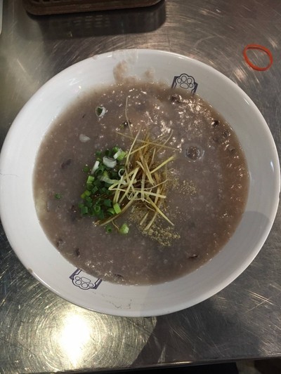 โจ๊กข้าวหอมนิล หมู