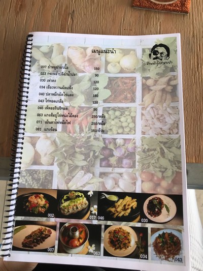 ป้ายราคาหรือสมุดเมนู