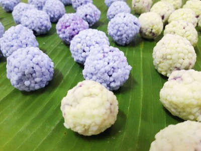 วิธีทำ บัวลอยวิลาศมันม่วง วิธีทำ บัวลอยวิลาศมันม่วง