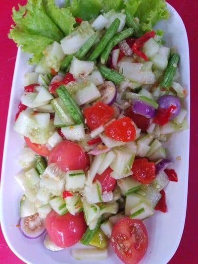 ส้มตำแตงปูปลาร้าไข่แดง