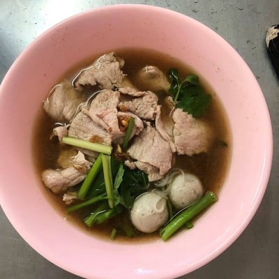 เมนูของร้าน ก๋วยเตี๋ยวเนื้อวัวนายโส่ย