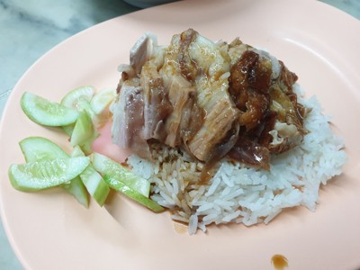 ข้าวหน้าเป็ดหมูกรอบ