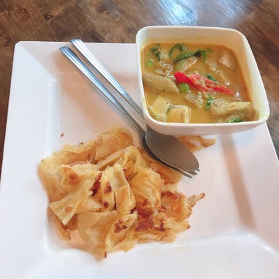 โรตีแกงเขียวหวาน