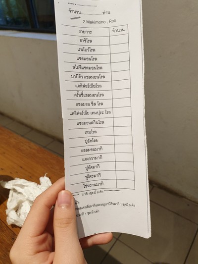 ป้ายราคาหรือสมุดเมนู