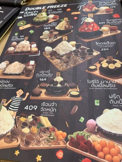 ป้ายราคาหรือสมุดเมนู