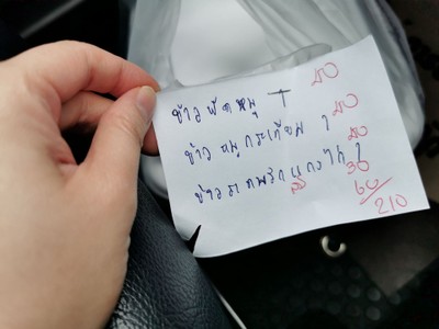 ป้ายราคาหรือสมุดเมนู