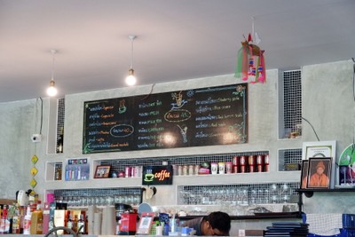 ป้ายราคาหรือสมุดเมนู