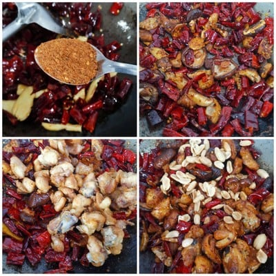 วิธีทำ ไก่ผัดพริกหม่าล่า