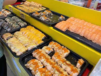 เมนูของร้าน ไข่หวานบ้านซูชิ จามจุรีสแควร์