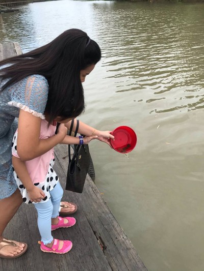 ปล่อยปลาที่แม่น้ำท่าจีน