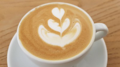 Hot cappuccino
