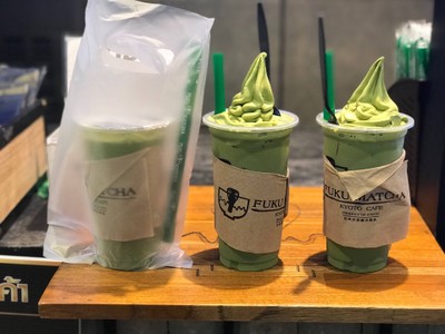 Matcha Latte + Soft Cream