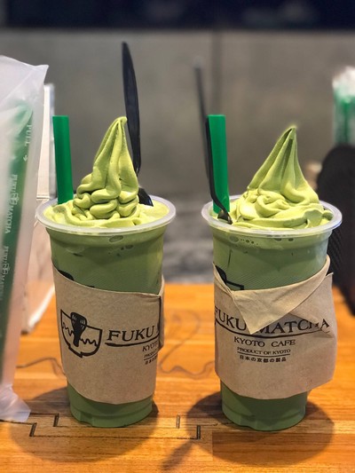Matcha Latte + Soft Cream