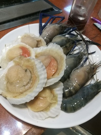 กุ้งใหญ่+หอยเชลล์