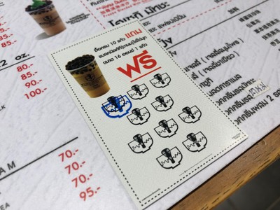 ป้ายราคาหรือสมุดเมนู