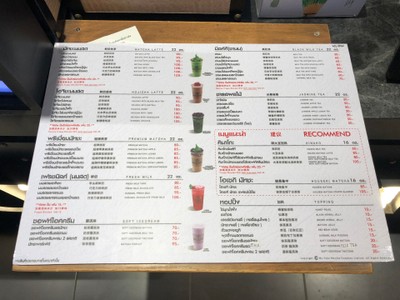 ป้ายราคาหรือสมุดเมนู