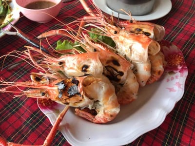 กุ้งแม่น้ำเผา