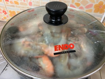 วิธีทำ กุ้งอบเนยกระเทียม