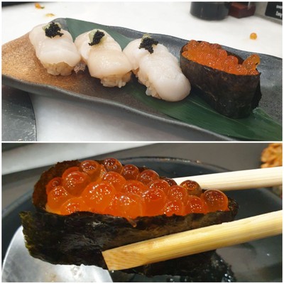 ซูชิไข่ปลาแซลม่อน