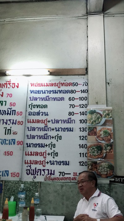 ป้ายราคาหรือสมุดเมนู