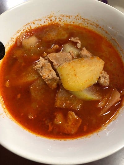 แกงขั่วมะละกอหมู แกงขั่วมะละกอหมู