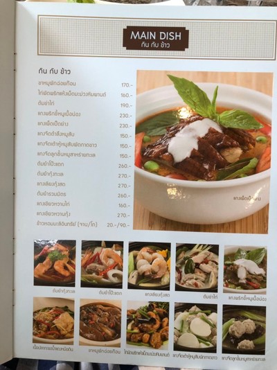 ป้ายราคาหรือสมุดเมนู