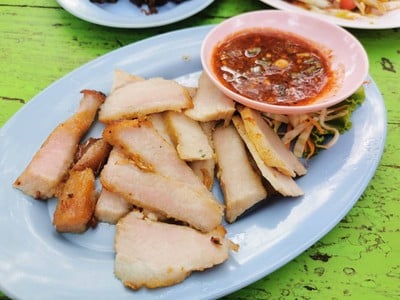เมนูของร้าน ลาบเป็ด ดาบแจ้