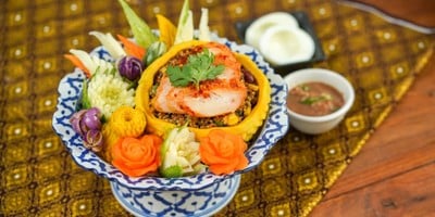 ควินัวน้ำพริกลงเรืออกไก่
