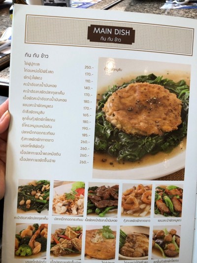 ป้ายราคาหรือสมุดเมนู