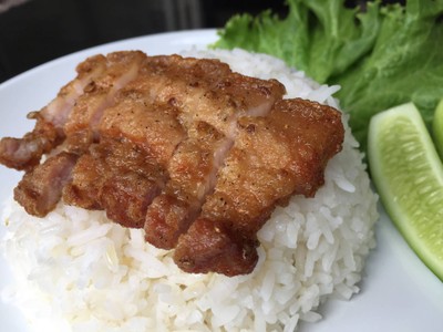 หมูสามชั้นทอด 1ขีด