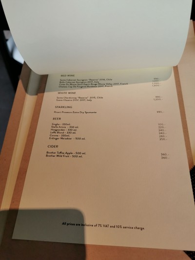 ป้ายราคาหรือสมุดเมนู