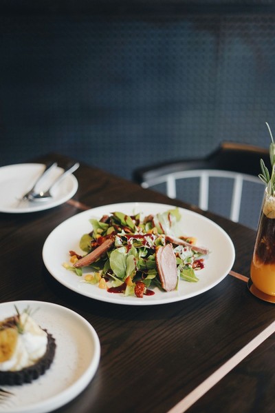 Rocket Salad with Smoked Duck