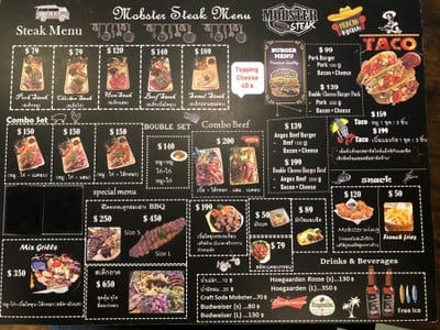 ป้ายราคาหรือสมุดเมนู