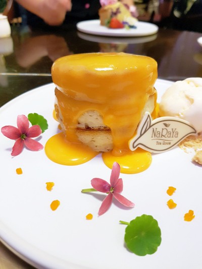 Salted Egg Pancake With Vanilla Ice-Cream