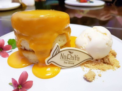 Salted Egg Pancake With Vanilla Ice-Cream