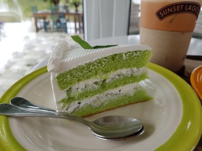 เค้กใบเตยมะพร้าวอ่อน