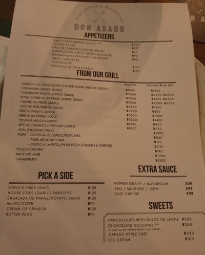 ป้ายราคาหรือสมุดเมนู