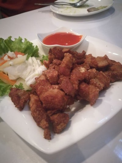หมูสามชั้นทอดเกลือ