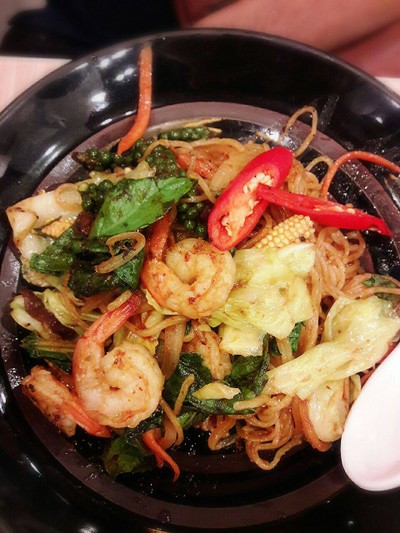 ราเมนผัดขี้เมากุ้ง