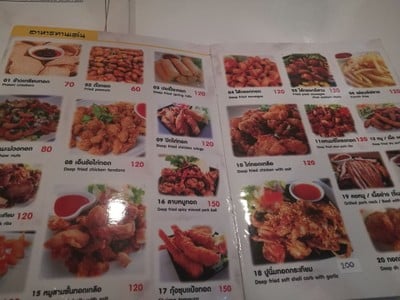 ป้ายราคาหรือสมุดเมนู