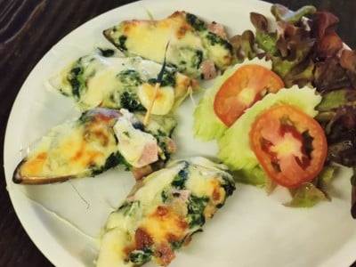 หอยแมลงภู่อบชีส