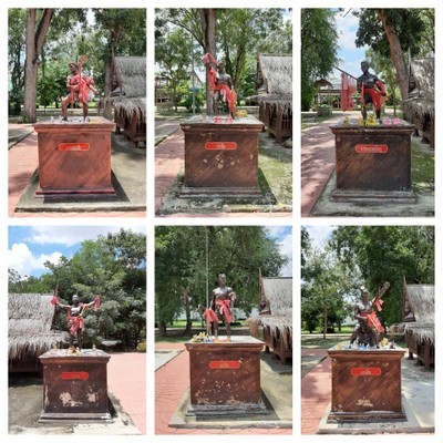 รวมรูปปั้นวีรชนค่ายบางระจัน