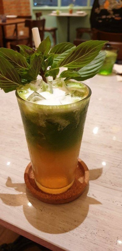 Pineapple Basil Cooler