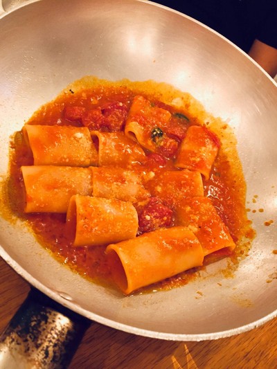 Paccheri south tomato sauce