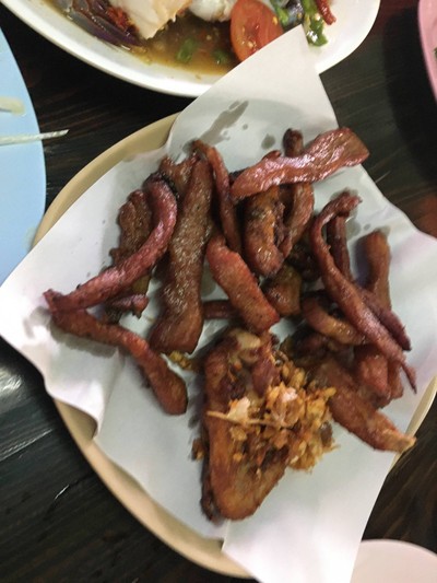 หมูแดดเดียว จานเล็ก