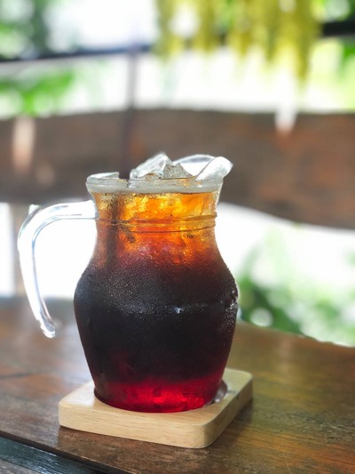กาแฟน้ำแดงโซดา