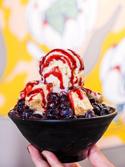 Blueberry Cheesecake Bingsu