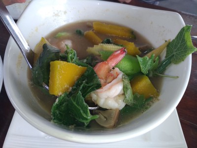 แกงเลียงกุ้งสด