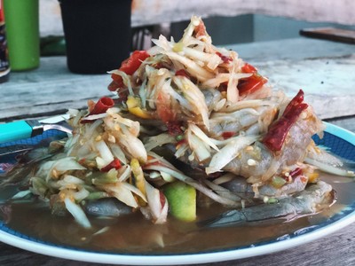 ส้มตำกุ้งสด  79-.